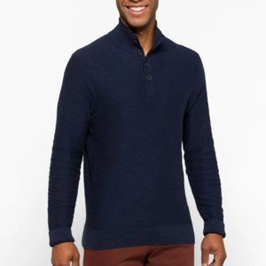 NWT ALESBURY Riverside Button Mockneck Sweater Navy Size Medium Stitch Fix